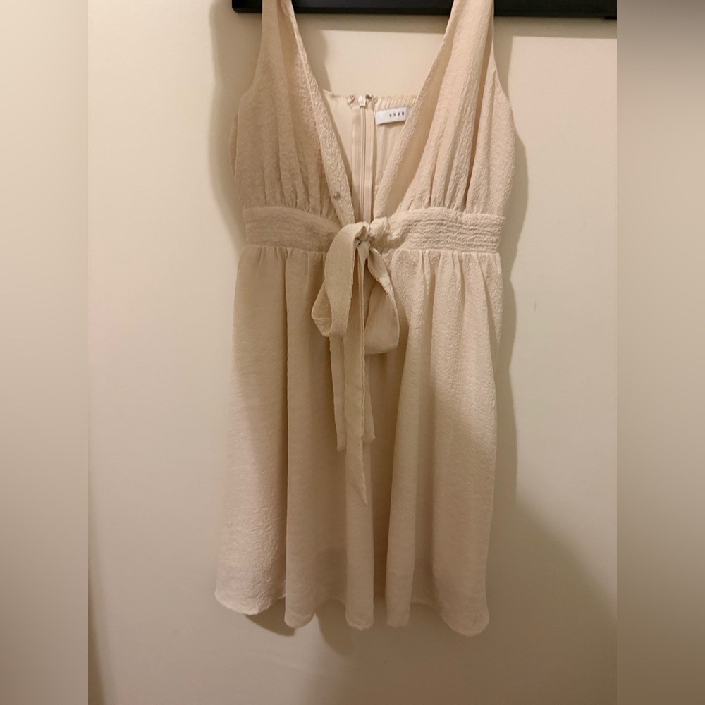Cream Mini Dress